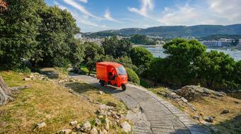 Eco-friendly electric tricycles for delivery services on Croatian islands