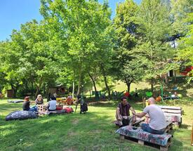 For all who love to work outdoors: The first open-air office in Serbia has been opened.